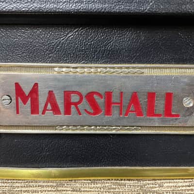 1963 "MG" Marshall JTM45 MKII Coffin logo with 4x12 cabinet image 2