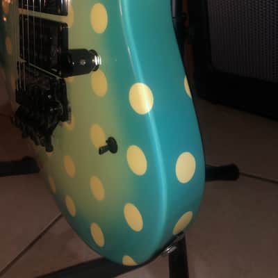 Kramer Vintage Nightswan 1988-89 - Light Blue Polka Dot image 5