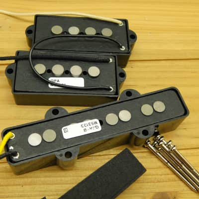 Quarter Pound Alnico 5 PJ Bass Neck and Bridge Pickup Set image 7