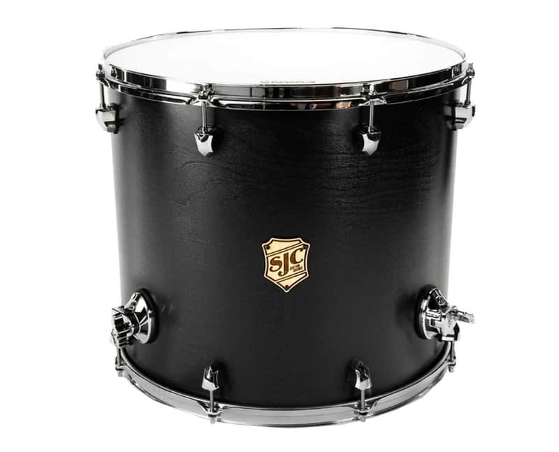 SJC Custom Drums Tour Series Floor Tom - 16 x 18 inch - Matte Black image 1