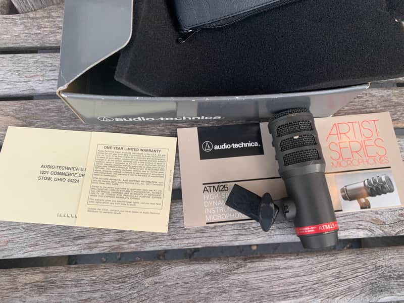 Audio-Technica ATM25 Hypercardioid Dynamic Instrument Microphone 2000s - Dark Gray image 1