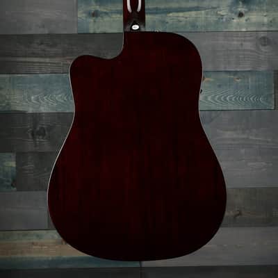 Fender CD-140SCE Dreadnought, Walnut Fingerboard, Sunburst w/case image 6