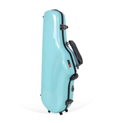 Crossrock Traveling Alto Saxophone Case-Fiberglass Hardshell, Light Backpackable Ergonomic Sax Case image 1
