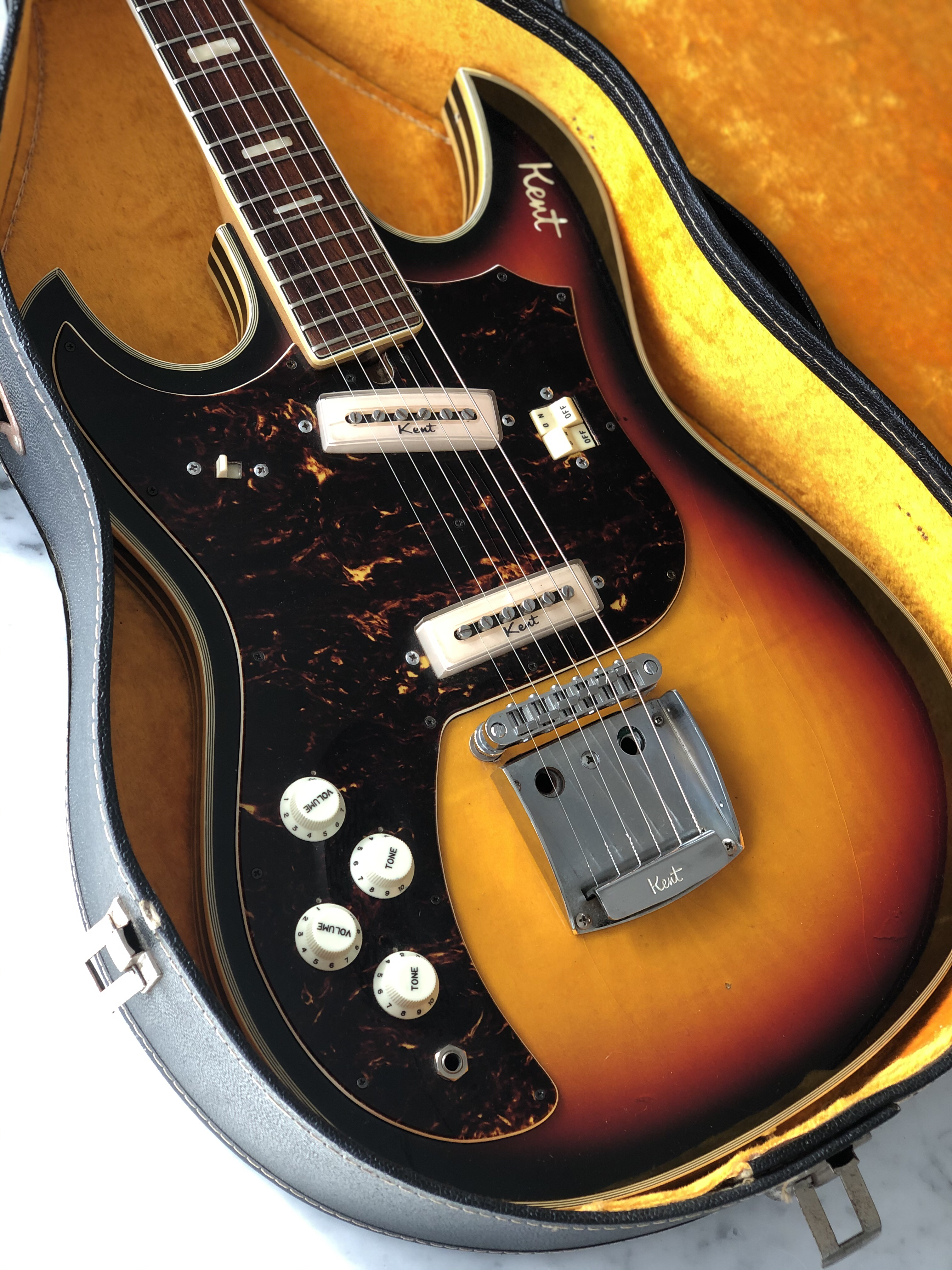 *Black Friday Special * Ultra Rare 1960’s Kent 740 Sunburst Left Handed Lefty Vintage w/ case