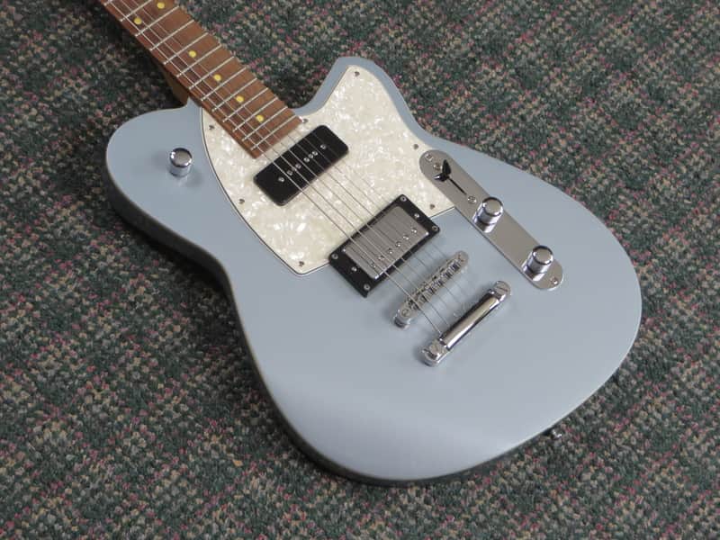 2021 Reverend Double Agent OG Metallic Silver Freeze! w/case image 1