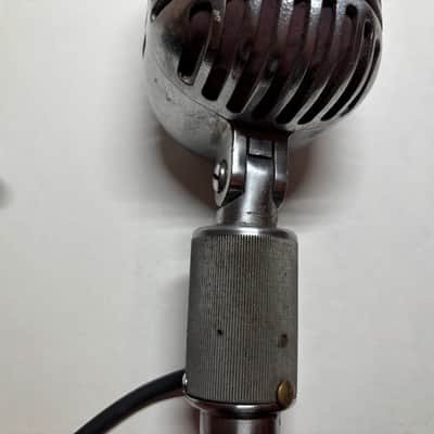 Vintage 1940's SHURE 556A Fatboy Dynamic Microphone, orig element w/cable image 7