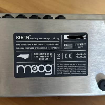 Moog Sirin Analog Messenger of Joy, Box and Manuals, Collector Mono Synth image 3
