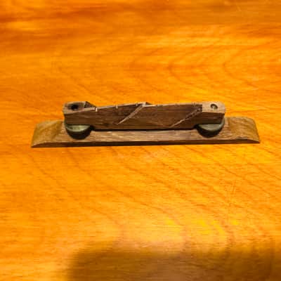 Kay Silvertone Harmony Adjustable floating bridge for arch top 50’s - Rosewood image 3