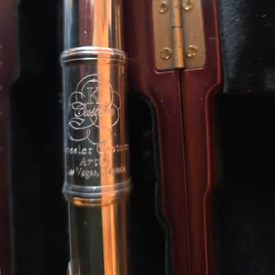 Kessler Kessler Custom Artist Series Flute, open holes, low B foot ~2013 - Japanese Nickel/Silver image 4