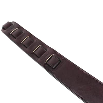 Walker & Williams KB-33 Skinny Carob Brown Premium Grain Leather Strap w/Hand Tooled Phoenix image 9