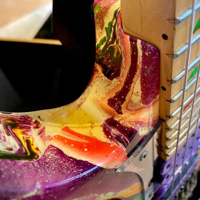 Ibanez JEM77-PMC 1991 Purple Multi Color – Near Mint - ATD Swirl image 13