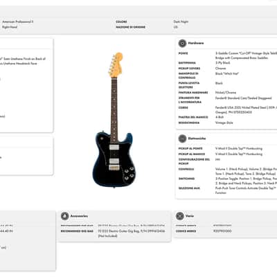 FENDER American Professional II Telecaster Deluxe RW Dark Night image 5