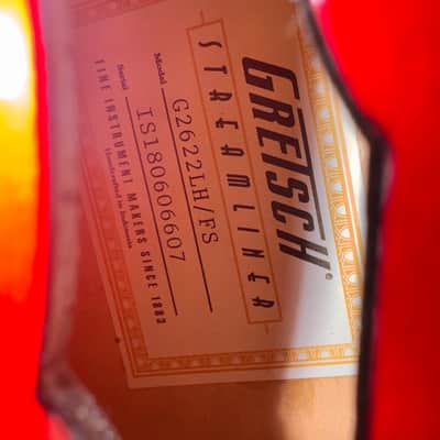 Gretsch 2018 G2622/LH-FS Streamliner Center Block Semi-Hollow Left Handed Electric Guitar Flagstaff Sunset w/V-Stoptail USED image 8