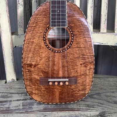 Graziano Koa Pineapple Tenor Ukulele - Exquisite Flamed Koa image 1