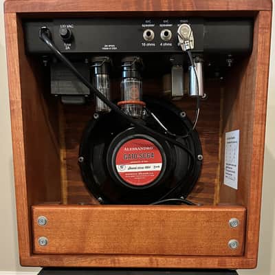 Jax Studio-8, 8-watt hand wired tube amp, 10" Eminence Alessandro speaker, dovetail maple cabinet image 2