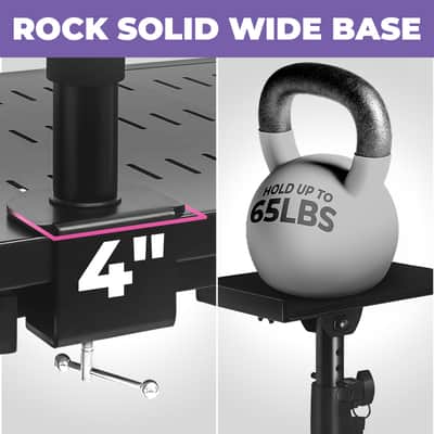 Liquid Stands Laptop Desk Mount - 9x12.5" Adjustable Laptop Mount for Desk Holds Up to 65 LBS - Versatile Laptop Arm Mount for Desk, Piano & Workstations – Ergonomic & Adjustable Design image 5