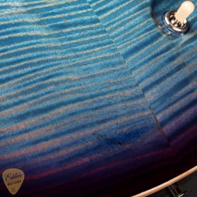 PRS Eddie's Guitars Wood Library DGT (David Grissom Trem)/Mahogany Neck - Aquableux Purple Burst image 22