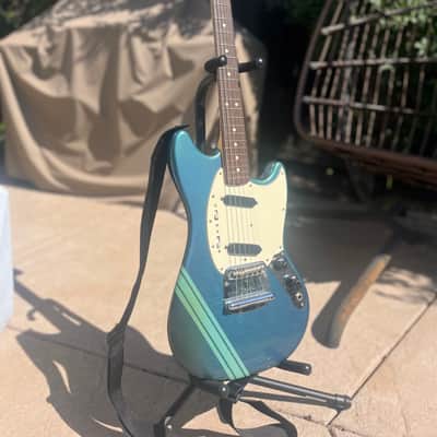 Vintage Fender Competition Blue Mustang with OHSC 1974 Kurt Cobain image 1