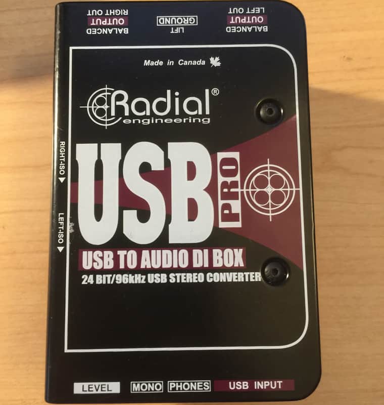 Radial USB-Pro Stereo Laptop DI Box image 1