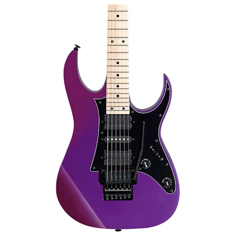 Ibanez Genesis Collection RG550-PN 6-String Solid Body Electric Guitar with Maple Fretboard, Right-Handed, Purple Neon image 1