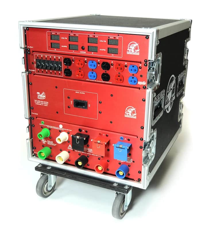 Whirlwind Powerlink Power Distro12U 24X30 200 Amp Service with meter UL Approved image 1