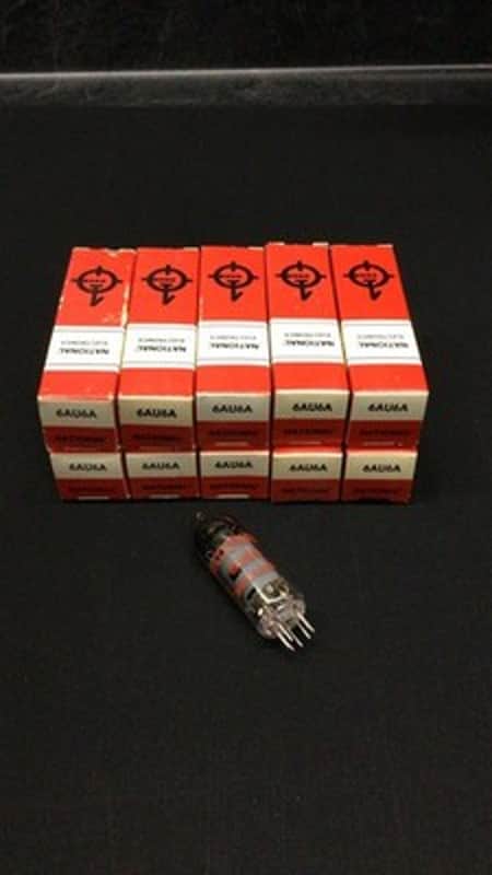 LOT of (10)  NOS NIB National 6AU6A Radio VACUUM TUBES Tested E.9476 image 1