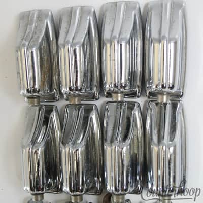 *Rogers 8x Beavertail Tom/Snare Drum Lugs Chrome Fullerton Vintage 70s XP8 Big R image 3
