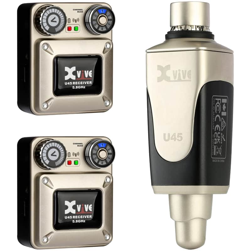 Xvive U45R2 5.8 GHz Digital Wireless Dual Receiver In-Ear Monitor System image 1