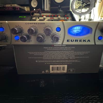 *Modified PreSonus Eureka Channel Strip 2010s - Silver w Burr Brown O Amps & Custom VU Meter Blue LED Backlight image 10