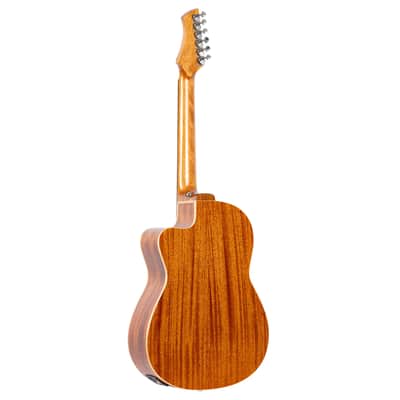 Ortega RCE238SN-FT Performer Series Solid Alaskan Sitka Spruce Top Mahogany Neck Nylon 6-String Classical Acoustic-Electric Guitar w/Deluxe Gig Bag image 6