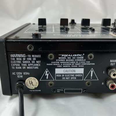 Realistic Radio Shack Model 32-1200B Stereo Mixer DJ Audio Mixing Console image 7