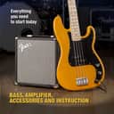 Fender Squier Affinity P-Bass Pack with Rumble 15W Bass Amp, Butterscotch Blonde