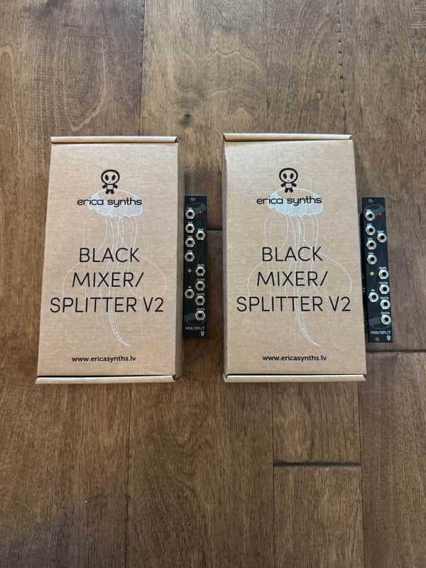 Erica Synths Black Mixer / Splitter V2 2014 - Present - Black Pair image 1