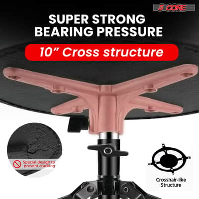 5 Core Drum Throne 3" Padded Drum Seat Height Adjustable Drumming Chair for Practice and Performance image 5