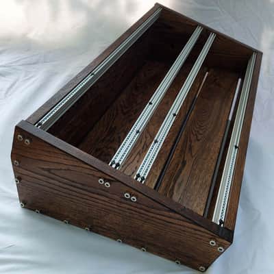 7U / 126hp Eurorack case EVA • Rails + M3 nuts / Dark oak / Unpowered image 6