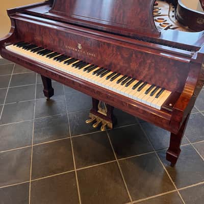 Steinway & Sons Model L cir. 2000 - Kewazinga Bubinga (Crown Jewel) image 1
