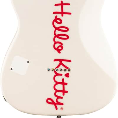 Squier Fender x Hello Kitty White Stratocaster w/bag image 3