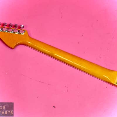 Vintage 1968 Fender Jaguar Neck - Original Lake Placid Blue Finish - Bound with Blocks!  100% image 2