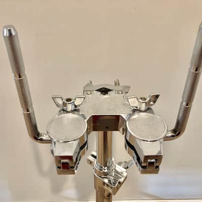 DW DWCP9900 9000 Series Heavy Duty Double Braced Dual Tom Stand, Cymbal, Chrome image 2