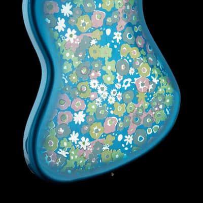 Fender MIJ Traditional 60's Jazzmaster Blue Flower image 7