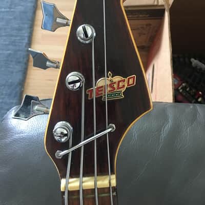 Teisco EB120 1960s Sunburst image 6