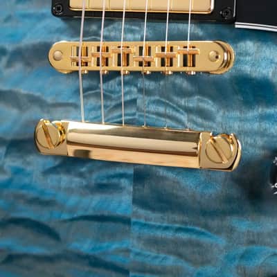 Gibson Custom Shop Les Paul Custom 5A Quilt Top Electric Guitar - Ocean Blue with Hardshell Case image 17