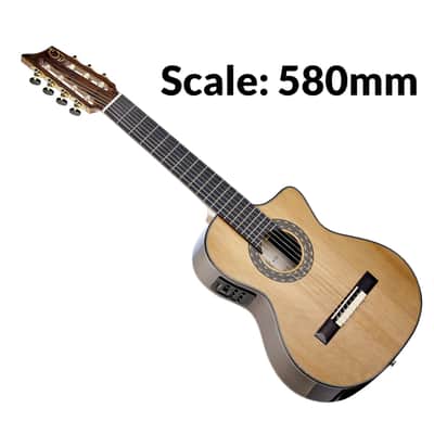 7-String Short-Scale Classical Guitar – Gayetana A75 “SieteQuinto” | Cedar Top | 580mm Scale | 55mm Nut | Jazz / Latin / Requinto-Style image 2