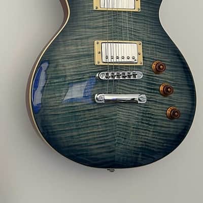 Mitchell MS470 Mahogany Body Electric Guitar Denim Blue Burst - Soft case included image 4