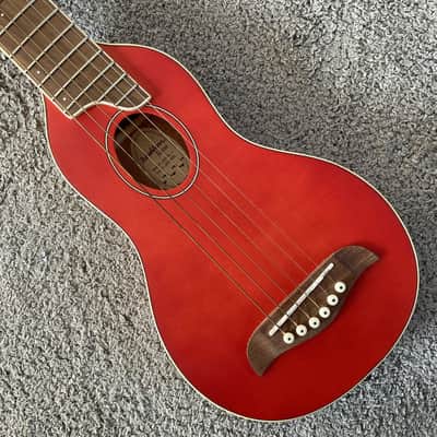 Washburn Rover RO10SK 34 Inch Travel Guitar in Red, Spruce Top, Rosewood Fingerboard image 7