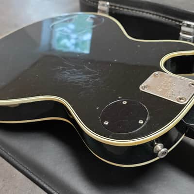 1969 Jedson Les Paul Standard David Gilmour Black Heavy Relic Aged Road Worn Vintage late 60s early 70s British UK brand Made in Japan MIJ MJ RARE Singlecut LP Artist Japanese Electric Guitar Open Book Headstock image 15