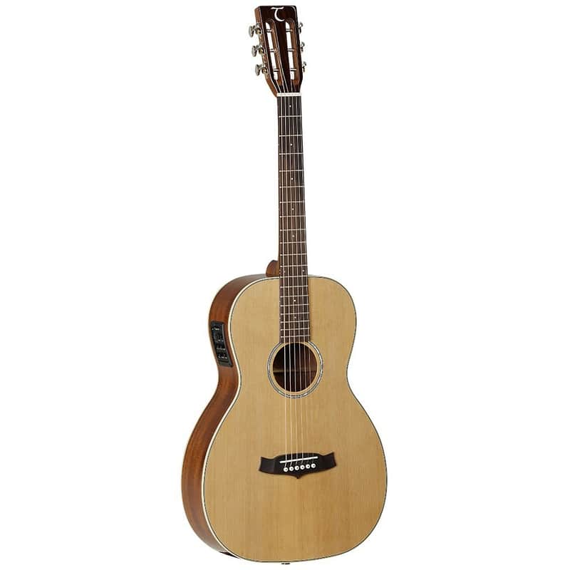 Tanglewood TW73-E Sundance Pro Solid Cedar/Mahogany Parlor with Electronics image 1