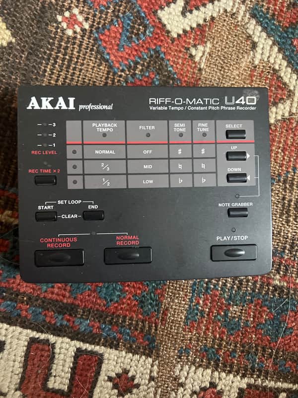 Akai Professional Riff O Matic U40 Pitch Phrase Sampler Loop Recorder Slow Down Music Pitch image 1