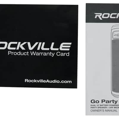 Rockville Go Party ZR10 Dual 10" Portable Karaoke Machine System w/Tablet Stand image 2