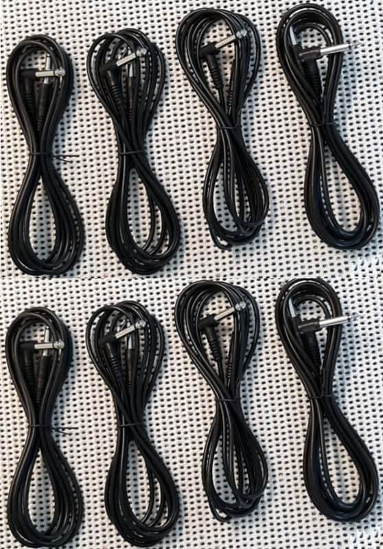 12 PACK .. Z-Mule BULK 6ft Instrument Electric Guitar cord ( Straight and right angle ends) image 1